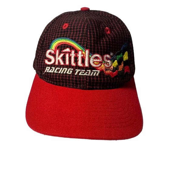 VINTAGE ERNIE IRVAN 36 SKITTLES 1990's HAT CAP Hook & Loop Wool Blend - Picture 1 of 7